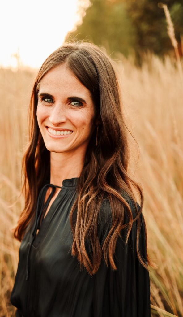 Kate Snell blending holistic flower remedies in Fort Wayne for Nourish & Flourish using her personalized approach.